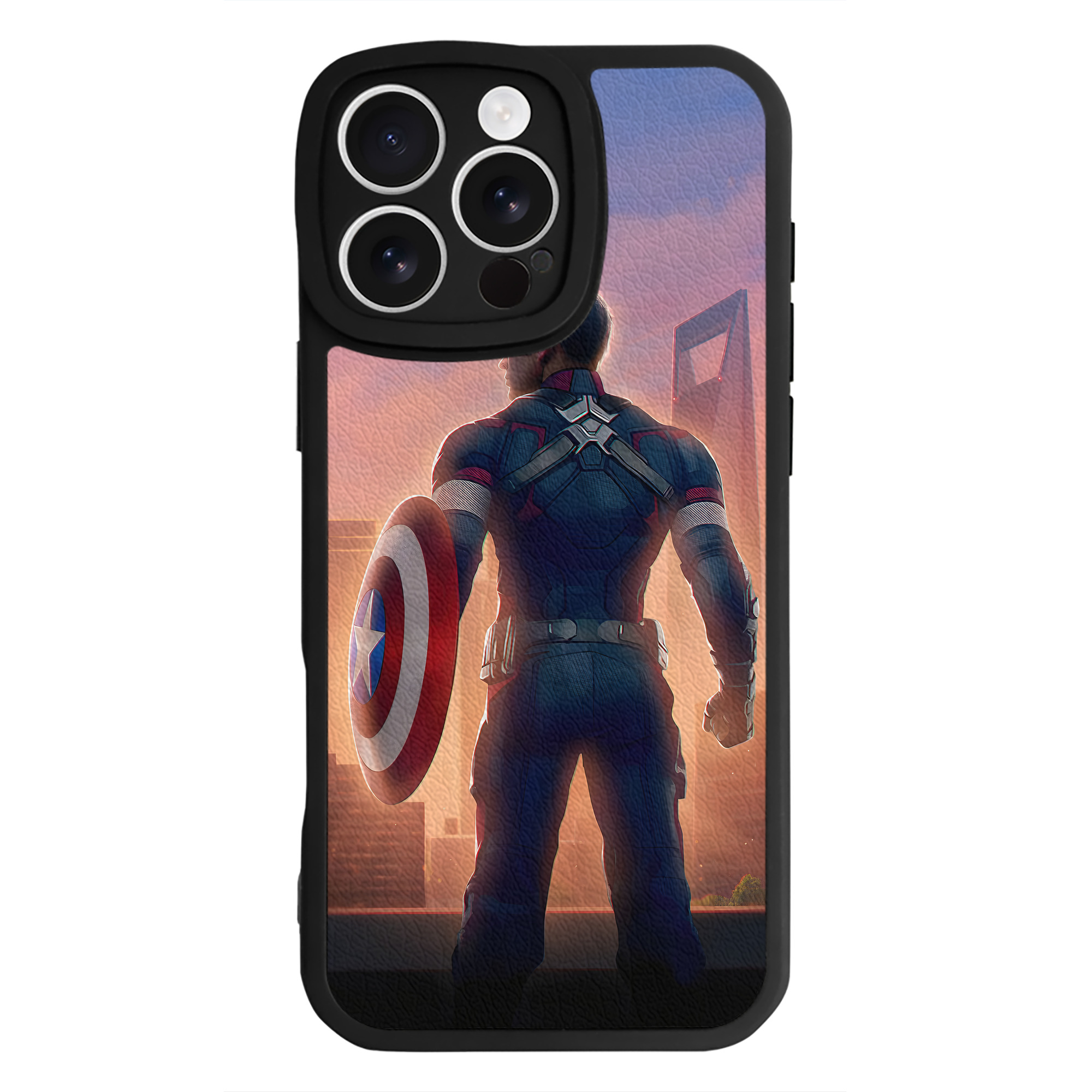 （画像用） アベンジャーズ The Avengers 【iPhone 16シリーズ対応】シリコンスマホケース（レザー調） 材質：シリコン